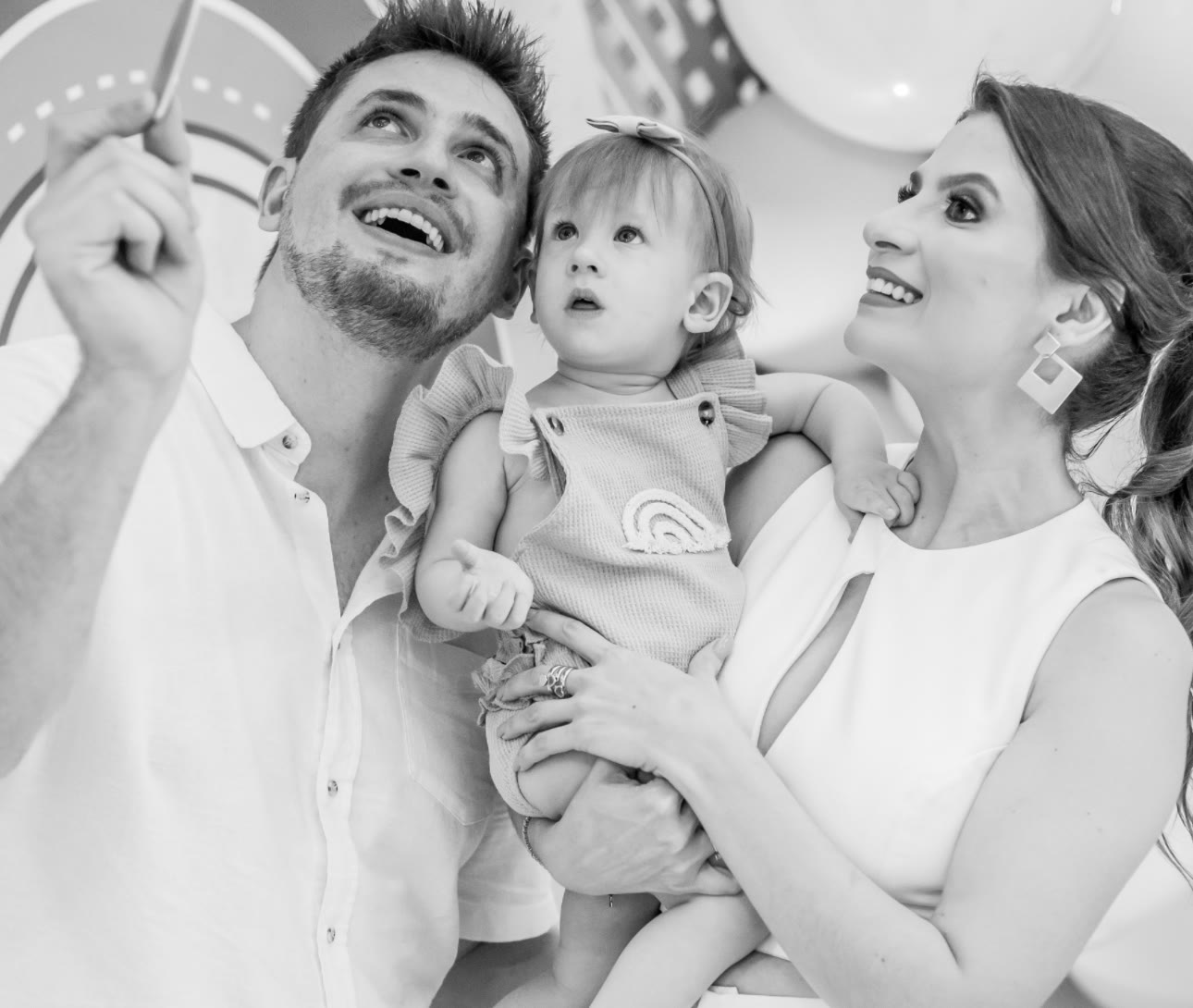 Rodrigo, Bianca e Lara juntos